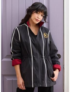 Official Hunger Games Katniss Everdeen Mockingjay Windbreaker Jacket 2X